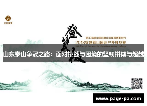 山东泰山争冠之路：面对挑战与困境的坚韧拼搏与超越