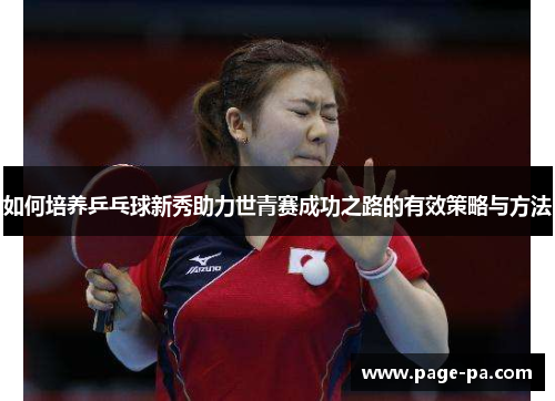 如何培养乒乓球新秀助力世青赛成功之路的有效策略与方法