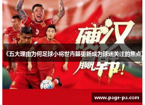 《五大理由为何足球小将世青篇更新成为球迷关注的焦点》