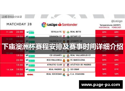 下庙澳洲杯赛程安排及赛事时间详细介绍