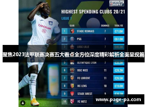 聚焦2023法甲联赛决赛五大看点全方位深度精彩解析全面呈现篇