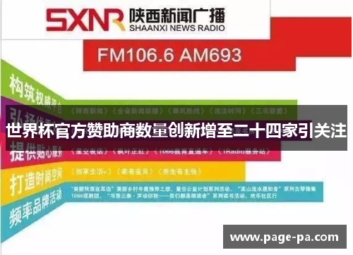 世界杯官方赞助商数量创新增至二十四家引关注
